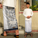Sarung Sapphire Exclusive PTTK Putih Timbul Tumpal Kembang